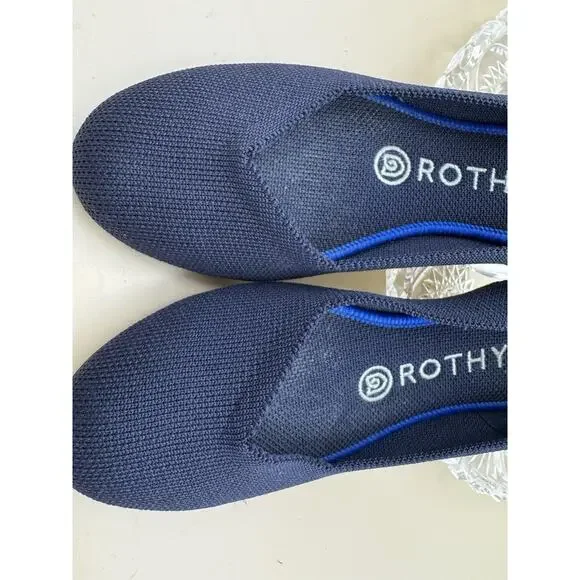Rothy’s Navy Flats | Size 7 | Washable| Eco Hip |Cool Girl Comfort | Travel Shoe - Picture 6 of 7